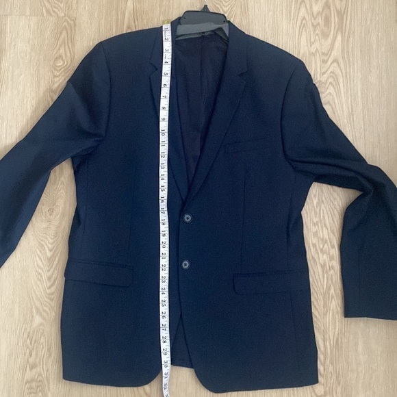 Modern Minimalist Calvin Klein Men’s Slim Fit Blazer Classic Navy XL Old Money - Picture 6 of 9